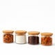 thumbnail image 2 of Set 4 Frascos Vidrio Y Bambu 300ml Especias 8.5x8cm, 2 of 2