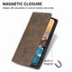 thumbnail image 5 of Funda tipo cartera con bloqueo RFID para Xiaomi Poco X7 Pro Con tapa abatible, portatarjetas, cierre magnético, TPU y soporte Marrón, 5 of 6