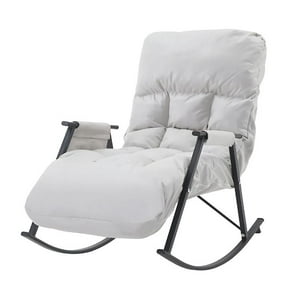 Crusec - Sillón Mecedora Comodidad Interior Exterior Reclinable Hogar