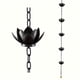 thumbnail image 1 of Cadena de lluvia de hoja de roble con adaptador, cadena de captura de lluvia de loto ajustable de 4 pies para canaletas fuera de la caída, para el agua de desvío y la pantalla del hogar, rec, 1 of 3