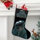 thumbnail image 2 of Monstruo de las Galletas Tema: Calcetines de Navidad, fino lino blanco para colgar en escaleras y chimenea, decoración navideña para el hogar, regalo de Navidad. 54cm × 38cm, 2 of 5
