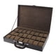 thumbnail image 3 of Caja de reloj con 24 ranuras, organizador de caja de reloj, caja de almacenamiento de exhibición de reloj de cuero PU con almohadas para reloj, regalo, 3 of 5