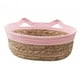 thumbnail image 2 of Cesta Para Cama De Gato Tejida A Mano, Nido De Cama Para Perro, Cestas Para Rascar Gatos Japonesas, Rosa M, 2 of 5