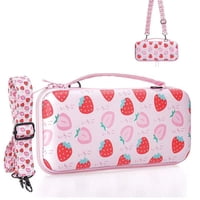 Genérico - Bolsa De Viaje Portátil Para Nintendo Switch Lite Y Oled Bolsa De Hombro Para Accesorios De Consolas De Videojuegos-Rosa