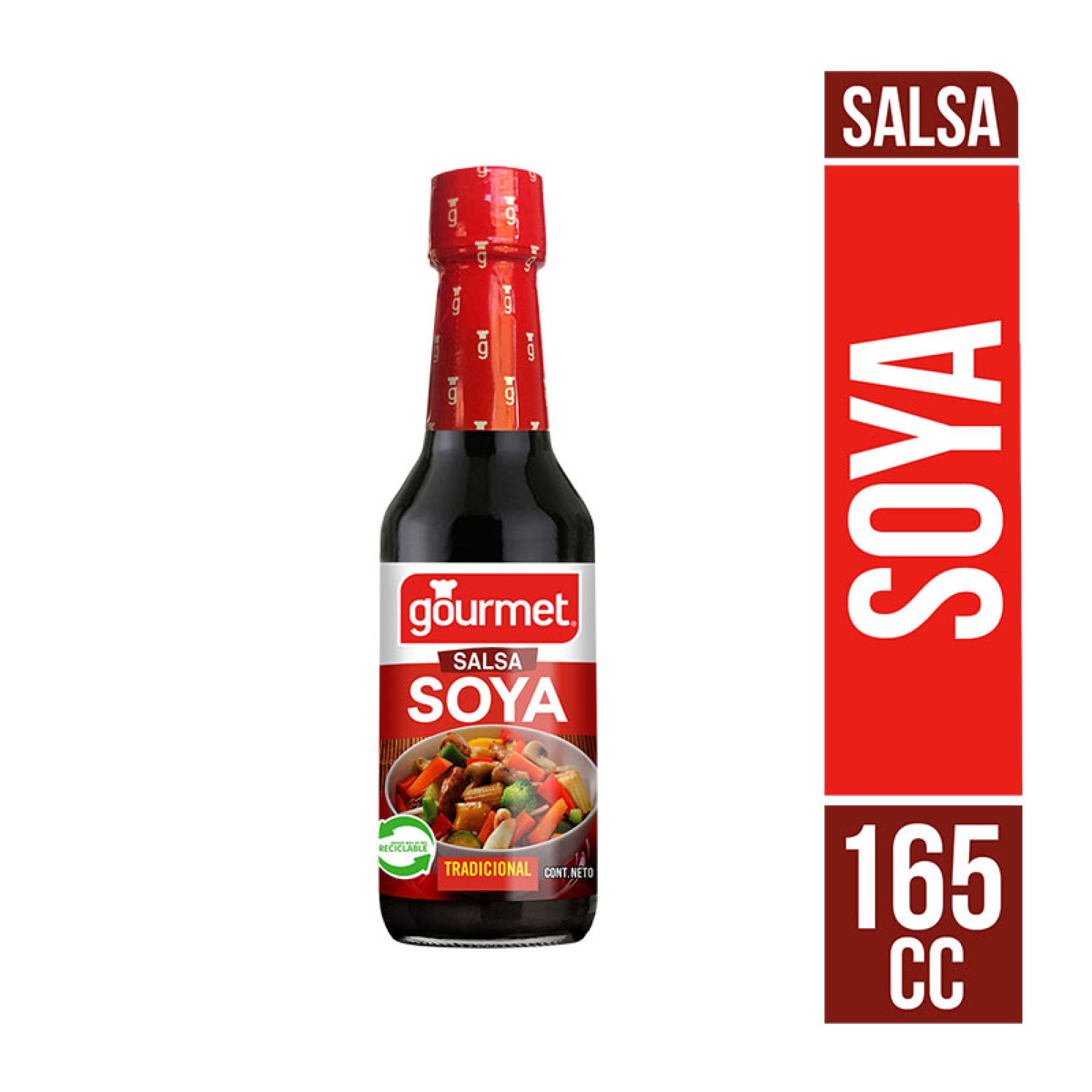 Salsa De Soya Tradicional Botella 165 cc Gourmet