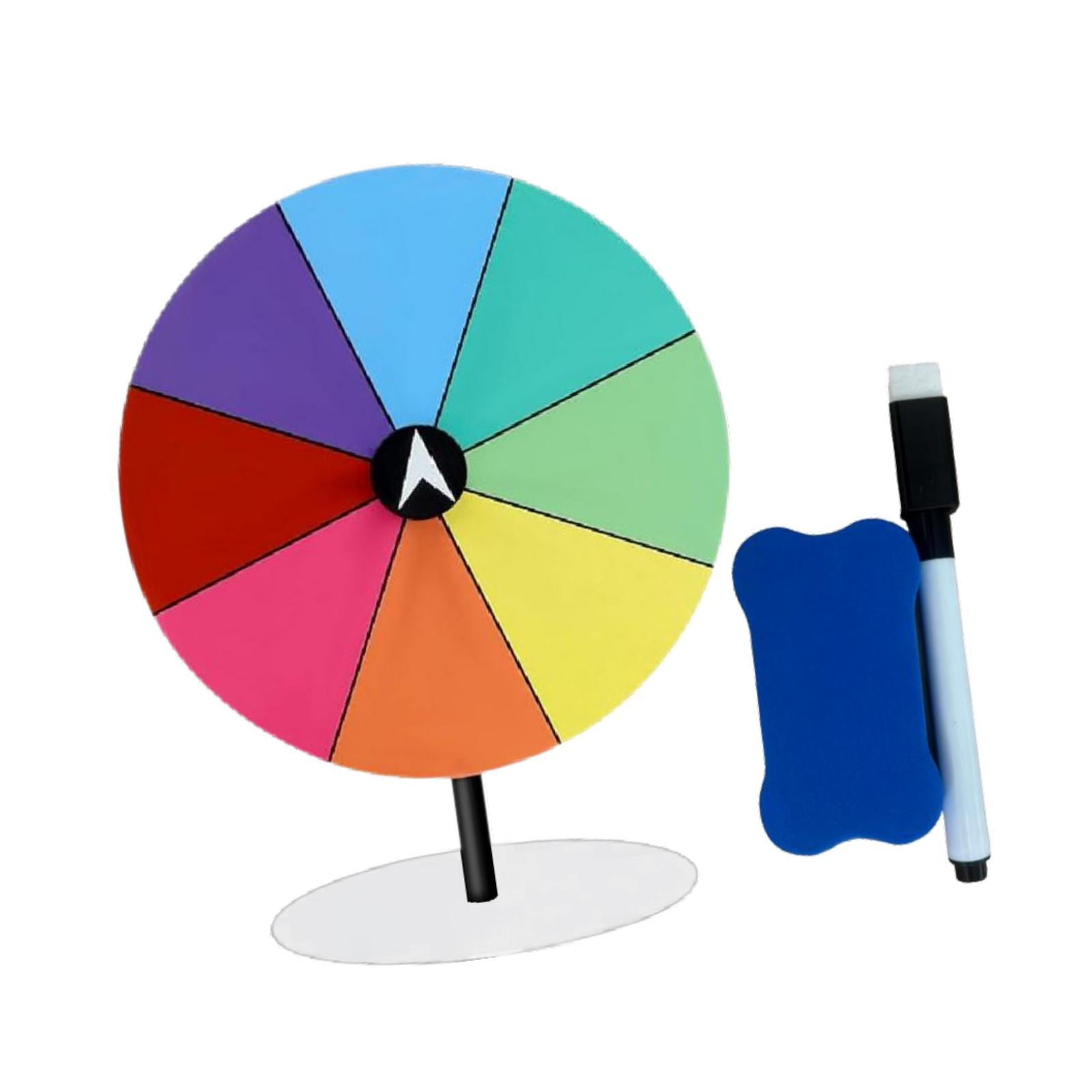 Magideal - Rueda De Ruleta Con Borrador De Lápiz De Borrado De Lápiz Conjunto De Premio De Rueda Portátil Portátil Para Eventos De Carnaval Tiendas De Fiestas En Base Redonda