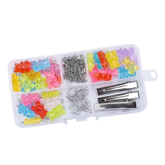 Gummy Bear Charms Horquillas Para El Cabello Cadena Hecha A Mano Para Llaveros DIY Fabricación De Joyas