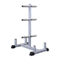 Linea Sport - Rack Soporte Para Discos Y 4 Barras Olímpicas