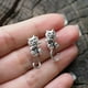 thumbnail image 4 of 1pair Trendy and Stylish Silvery Kitten Earrings for Men - Animal Jewelry with Classic Design, 4 of 4