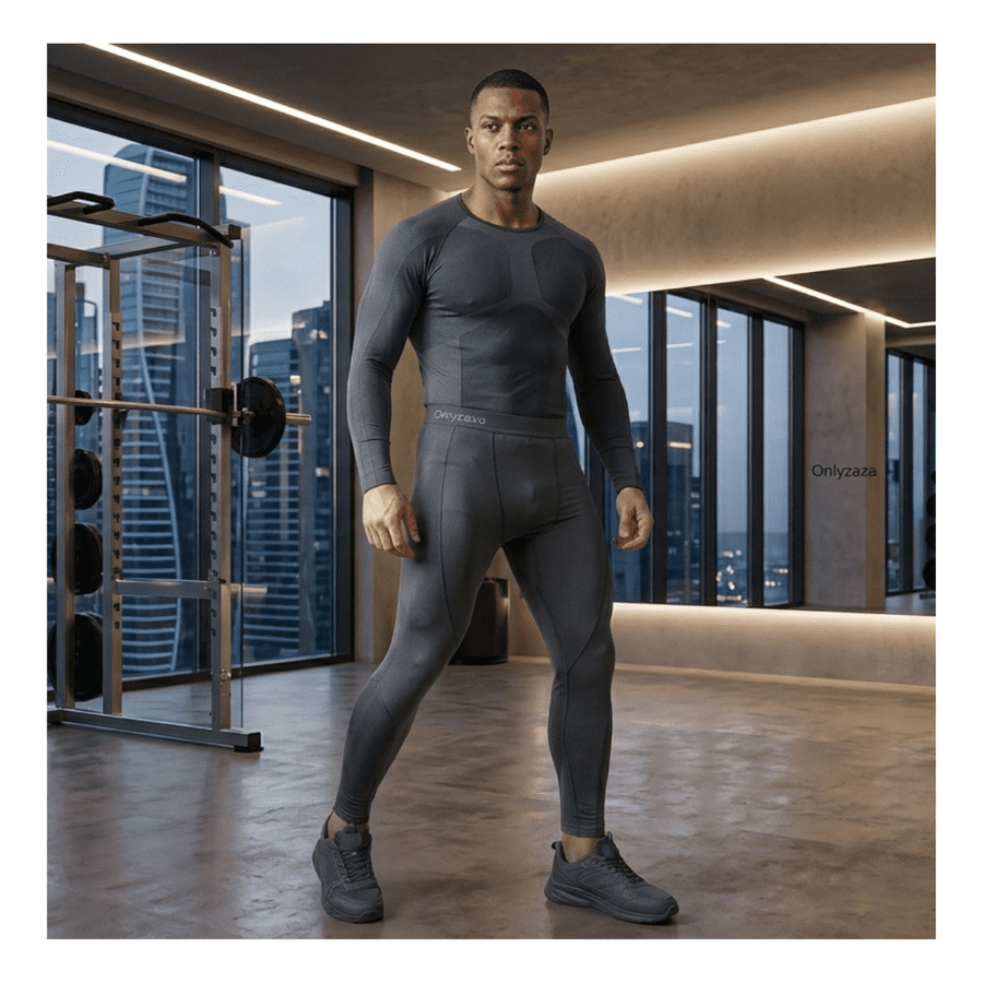 Genérico - Set Conjunto Primera Capa Hombre, Camiseta Y Calza Compresion Térmicos