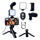 thumbnail image 3 of Soporte Para Celular Fotos Videos Tripode Microfono Luz Led, 3 of 8