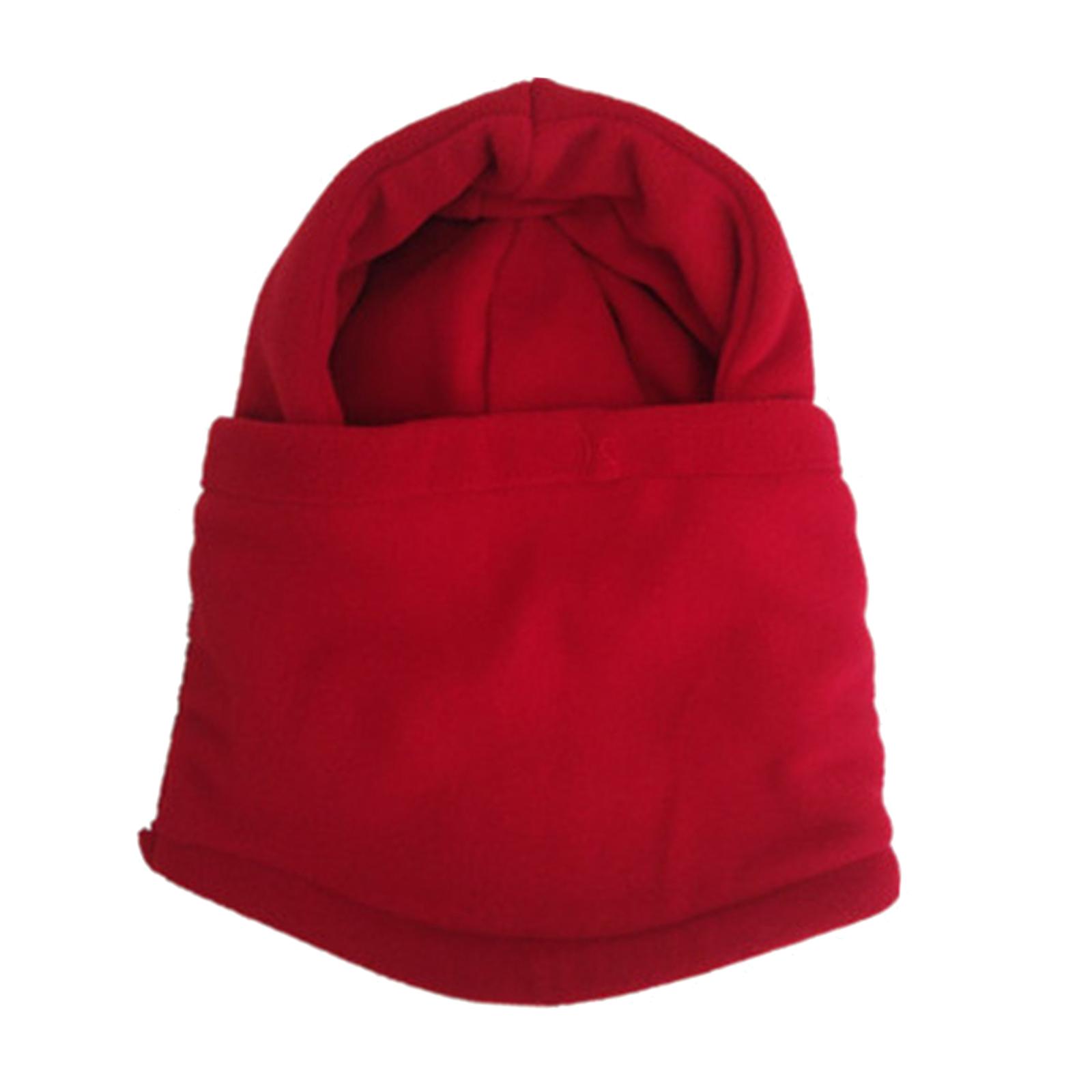 Ioensy - Gorro De Invierno Calentador De Cuello Pasamontañas De Moda Máscara De Esquí Para Ciclismo Pesca Invierno Rojo