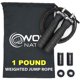 thumbnail image 1 of Cuerda para saltar con peso WOD Nation con pesas removibles de PVC, 1 of 6