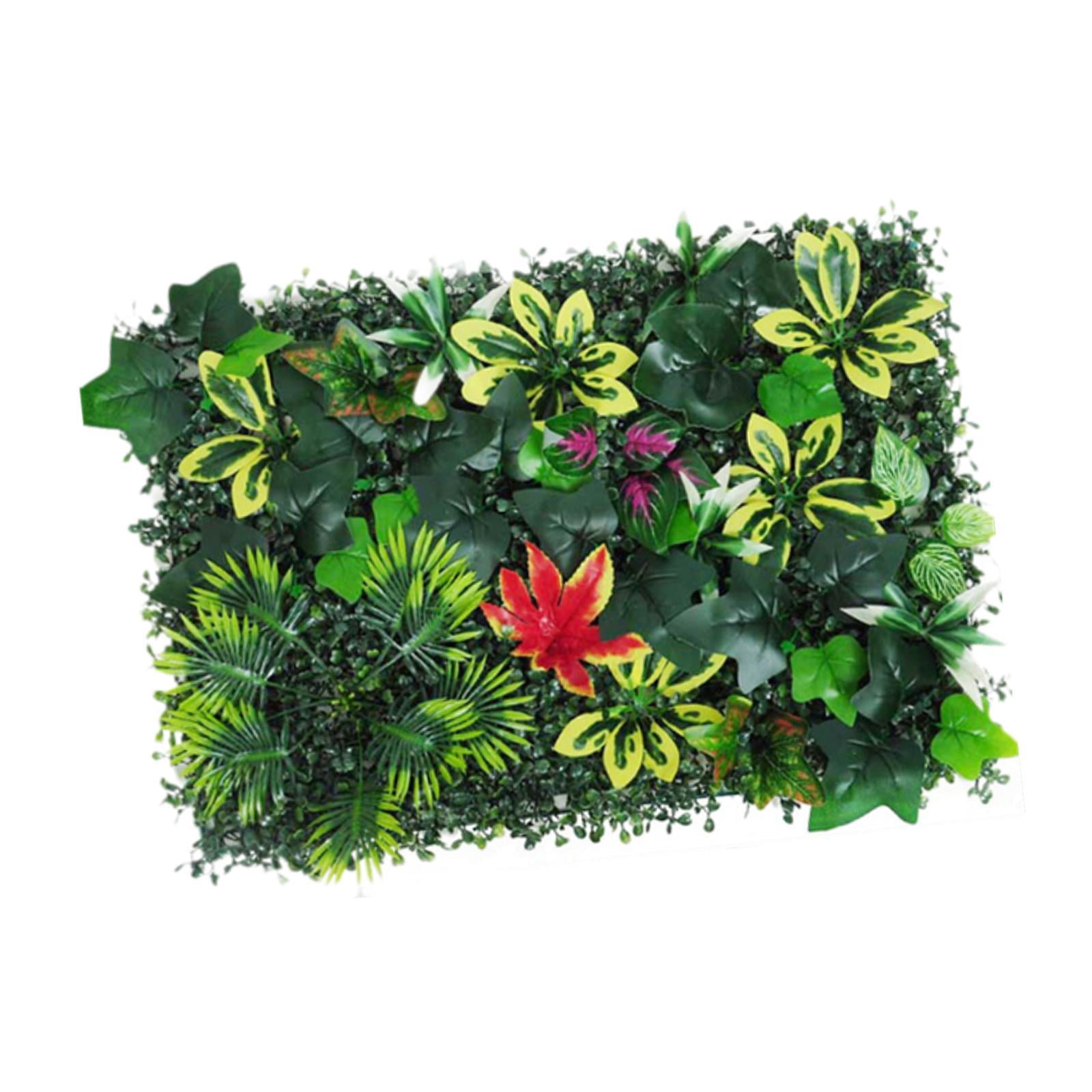 Bothyi - Panel De Pared De Planta Artificial, Panel De Pared De Hierba Sintética Para Patio Trasero, Fiesta De Boda, Estilo F