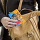 thumbnail image 5 of Las Chicas de Oro Porta Pasaporte y Cartera de Viaje Premium de Cuero PU, Funda de Pasaporte Bloqueo RFID con Ranuras para Tarjetas de Crédito, Estuche para Libro de Pasaporte para Familia 10cm × 15cm, 5 of 6