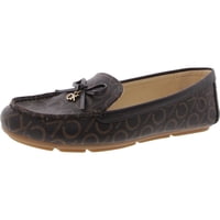 Zapatos Calvin Klein Linca Mocasín Para Mujer Con Logotipo Espresso