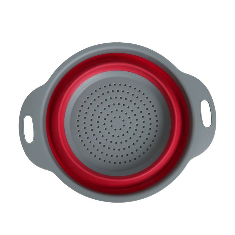 Bowl Colador Ajustable 1 Pieza Tpr - Pp Rojo - Gris 1 Un Mainstays