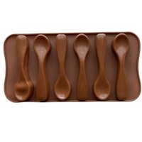 Genérico - Molde Silicona 6 Cucharas Cafe