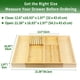 thumbnail image 2 of Organizador de cajones de cocina VaeFae Bamboo con 6 compartimentos, 2 of 6