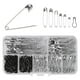 thumbnail image 3 of 270pcs Durable and Stylish Safety Pins in 7 Sizes - Silver and Black - Perfect for Clothing Repairs and DIY Projects, 3 of 5