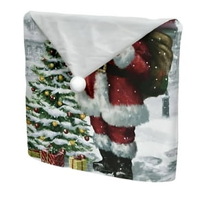 Genérica - Pack 6 Fundas De Respaldo De Sillas Navidad Con Pompón 25N3