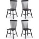 thumbnail image 2 of Pack de 4 sillas windsor madera natural negra, 2 of 2