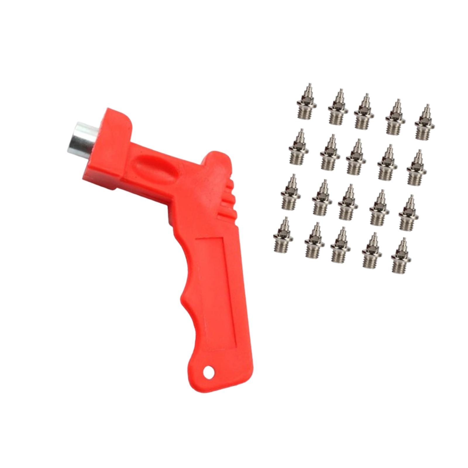 Magideal - 20 Piezas Clavos Para Zapatos De Atletismo Reemplazo Accesorios De Acero Duraderos Ligeros Con Llave Adecuados Para Competencias De Medio Y Largo Plata