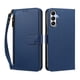 thumbnail image 1 of Funda Tipo Billetera para samsung galaxy A35 5G con Soporte y Bolsillo con Cierre Azul profundo, 1 of 1