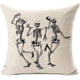 thumbnail image 1 of Fundas de almohada con diseño de calaveras, decoración del hogar, funda de cojín de algodón y lino para sofá, 45 x 45 cm, 1 of 3