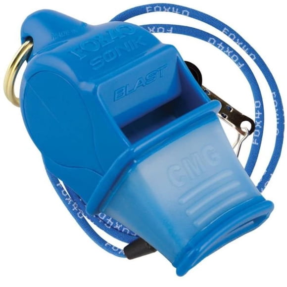 Marine Whistle Fox 40 Sonik Blast CMG con cordón Breakaway