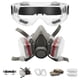 thumbnail image 1 of Kit de respirador LAUCO con media máscara y gafas de seguridad, 1 of 7