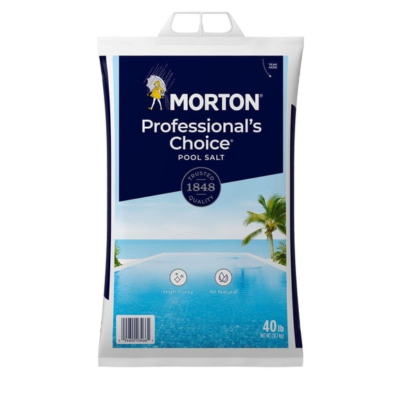 Pool Salt Morton Pro de 18,14 kg de alta pureza para cloradores