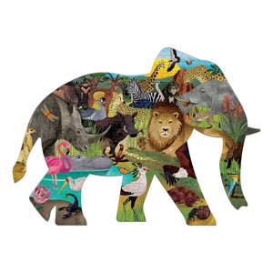 Puzzle 300Pcs Con Forma Safari Mudpuppy