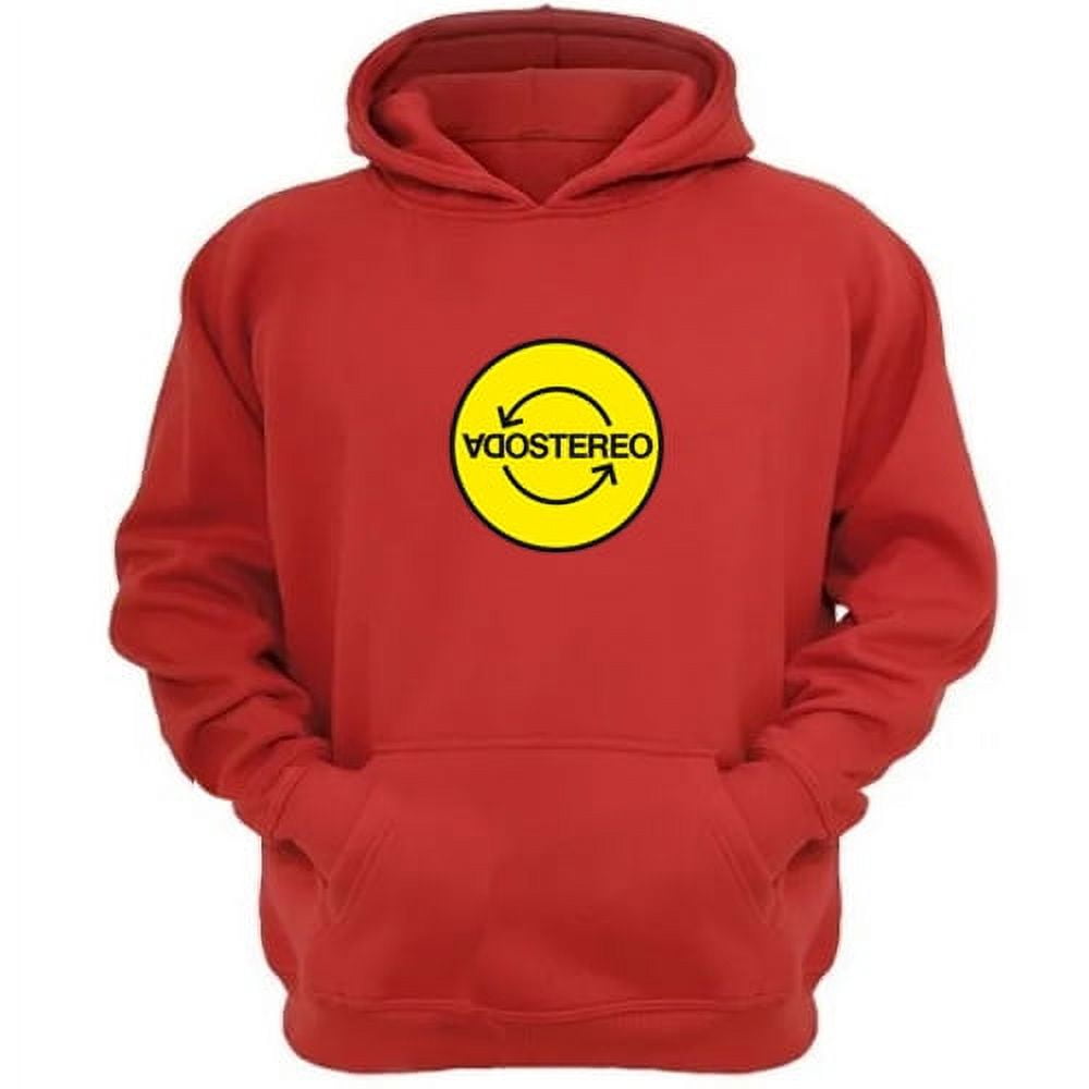 Genérico - Polerón Canguro Soda Stereo Rojo Talla Xs Unisex