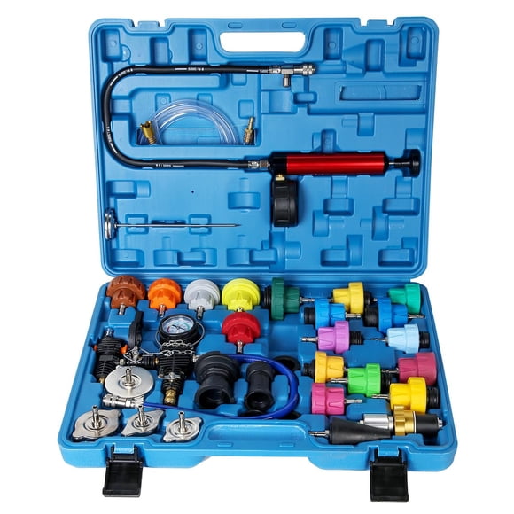 Kit Probador de Presión para Radiador Wenzhon Vacío de Refrigerante 34 Piezas