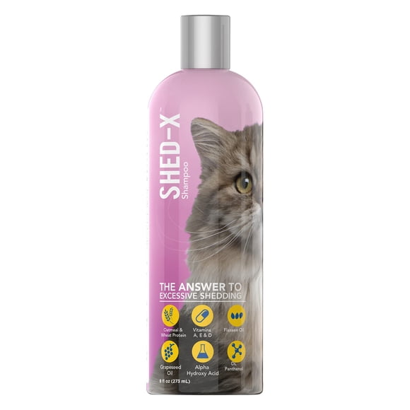 Champú Shed Control SynergyLabs Shed-X para gatos, 240 ml