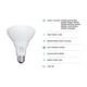 thumbnail image 2 of Bombilla LED Feit Electric BR30, 7 W, 650 lm, paquete de 6, 2 of 9