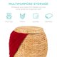 thumbnail image 5 of Cesta de almacenamiento Best Choice Products Vintage Hyacinth Natural, 5 of 7