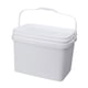 thumbnail image 3 of Cubo Rectangular De 10 L, Cubo Multiusos Para Limpieza Del Hogar, Jardinería, Acampada, Color Blanco, 3 of 5