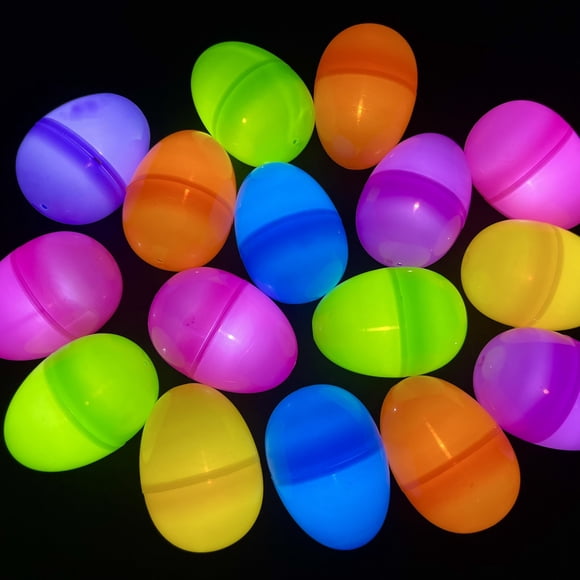 Huevos de Pascua iluminados GiftExpress, 50 unidades, colores surtidos con LED