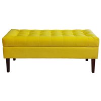 Tapiceria Moderna - Banqueta Baul Portofino Color Amarillo