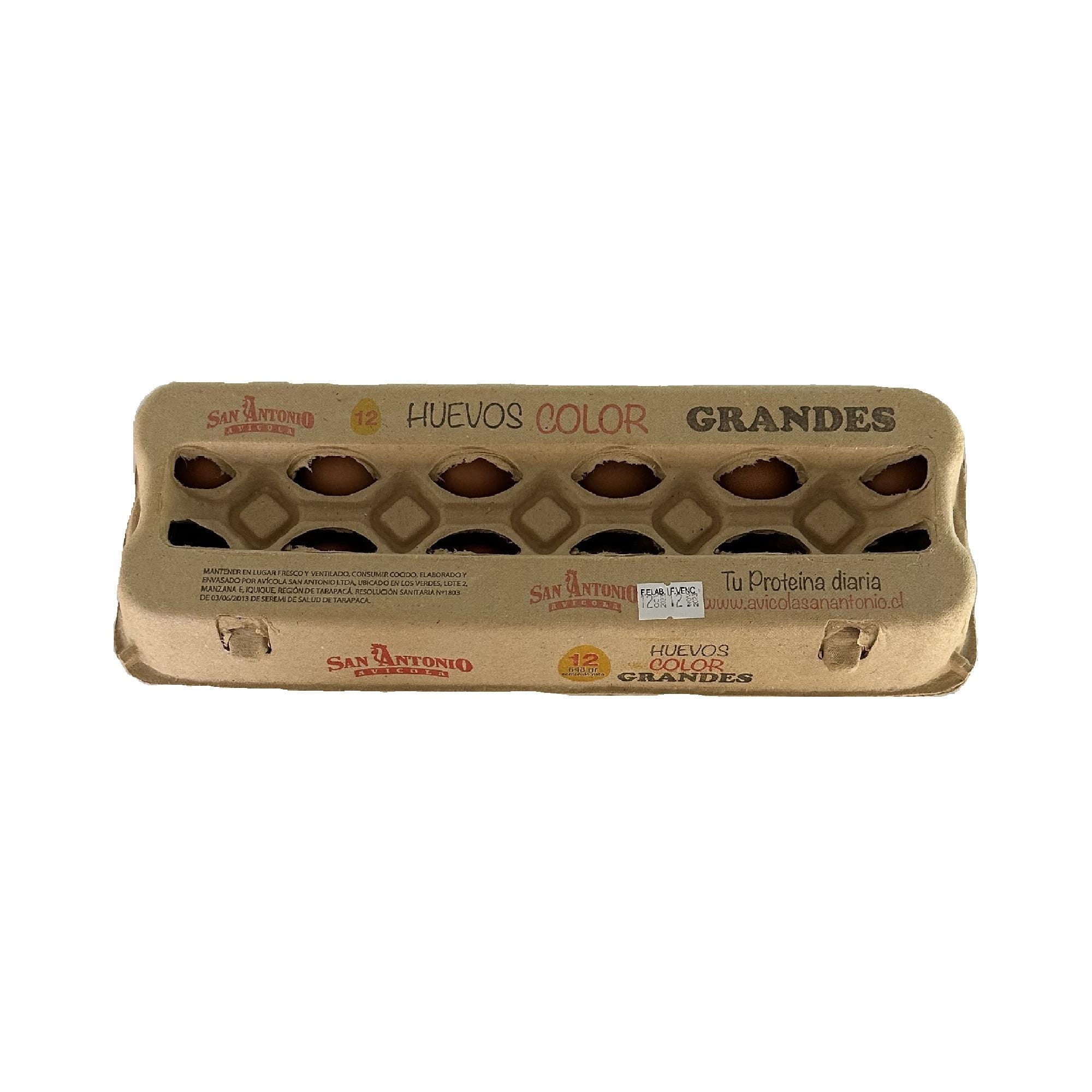 Bandeja De Huevos De Color Grande 12 Un 12 Un Avicola San Antonio