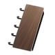 thumbnail image 3 of Llavero japonés de madera para colgar en la pared, con 5 ganchos, multifunción, sin perforaciones, para el hogar, color nogal., 3 of 8