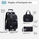 thumbnail image 2 of Mochila enrollable MITOWERMI Trolley Space-Galaxy para niños con bolsa de almuerzo, 2 of 6