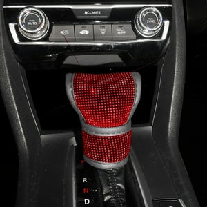 Veat00L - Fundas De Palanca De Cambios Para Automóviles, Con Diamantes Artificiales, Antideslizantes, Cómodos, Fundas De Freno De Mano, Interiores Para Automóviles, Duraderos