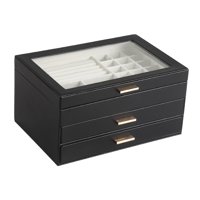 Magideal - Caja De Almacenamiento De Joyas, Organizador De Joyas, Accesorios De Joyería, Soporte De Exhibición, Caja De Joyería Para Regalos, Cajón, Joyero Para