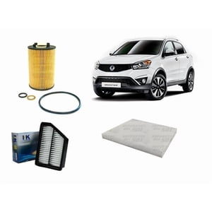 Repuestos Del Sol - Kit Filtro Para Ssangyong Korando 2 0 2012 2018 Aceite Aire Polen