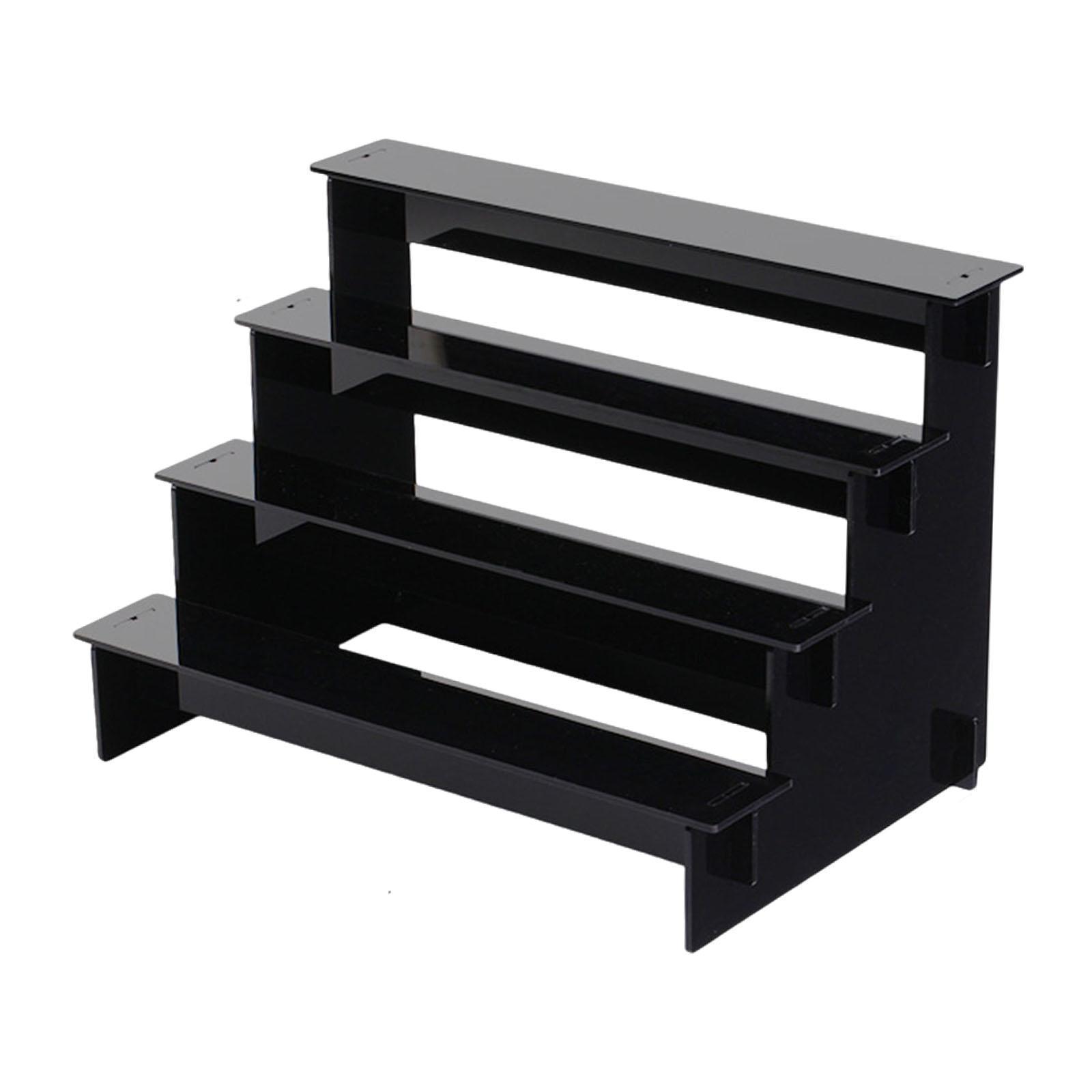 Ioensy - Ratilizador De Joyería De Estante De Pantalla Acrílico Para Muñecas Para Muñecas De Cafetería 4 Nivel 20X20X5Cm