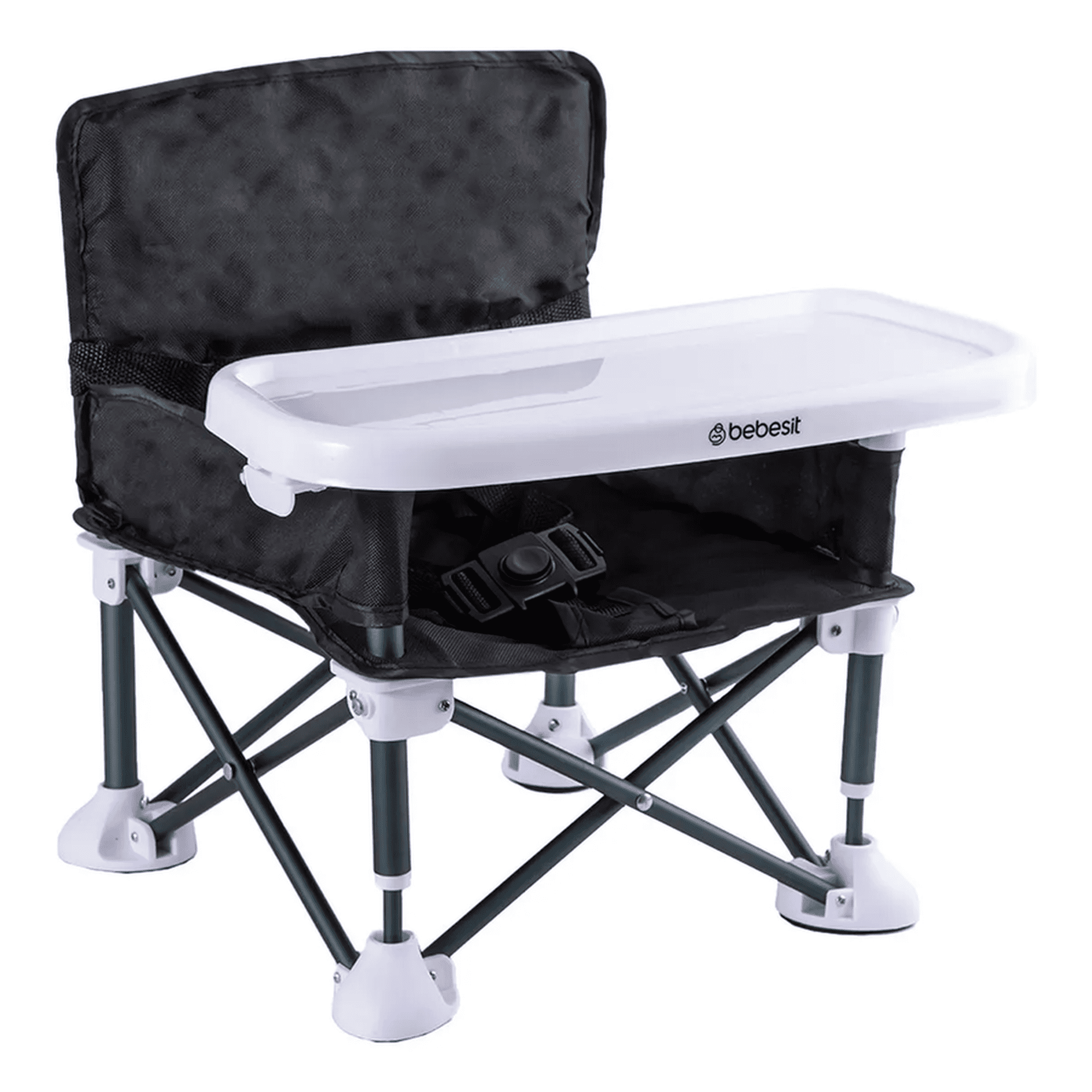 Genérico - Silla Comer Plegable Camping Xt01 Color Negro