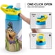 thumbnail image 4 of El Show de Magilla Gorila Botella de Agua con Tapa Pop Top de Un Toque, Acero Inoxidable, a Prueba de Fugas, para Deportes, Botella Infantil azul 12 oz, 4 of 6